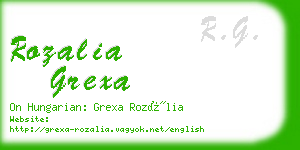 rozalia grexa business card